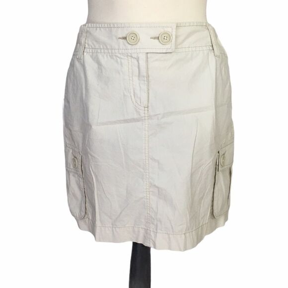 Loft Khaki Utility Skirt Size 2 - Picture 1 of 3
